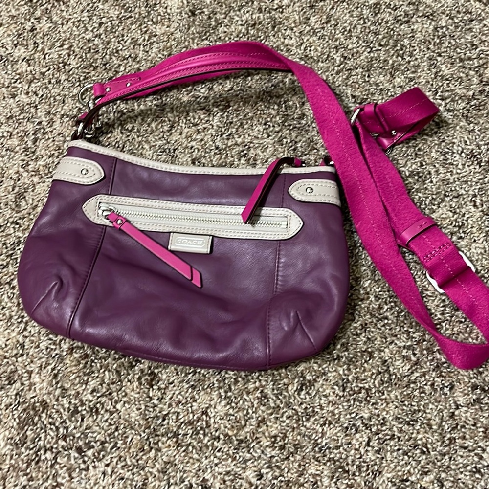Coach purple cross body
